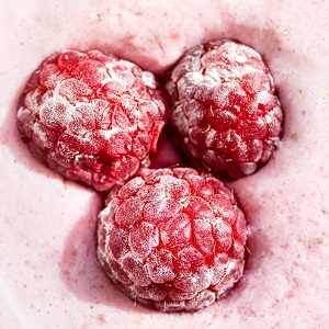 Iced Raspberry Bites